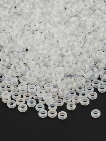 Translucent Matte Rainbow Spacer Beads: Crystal Miyuki (2.2mm, 7g) | Japanese Seed Beads | Bead Weaving Embroidery Supply | DIY Jewelry