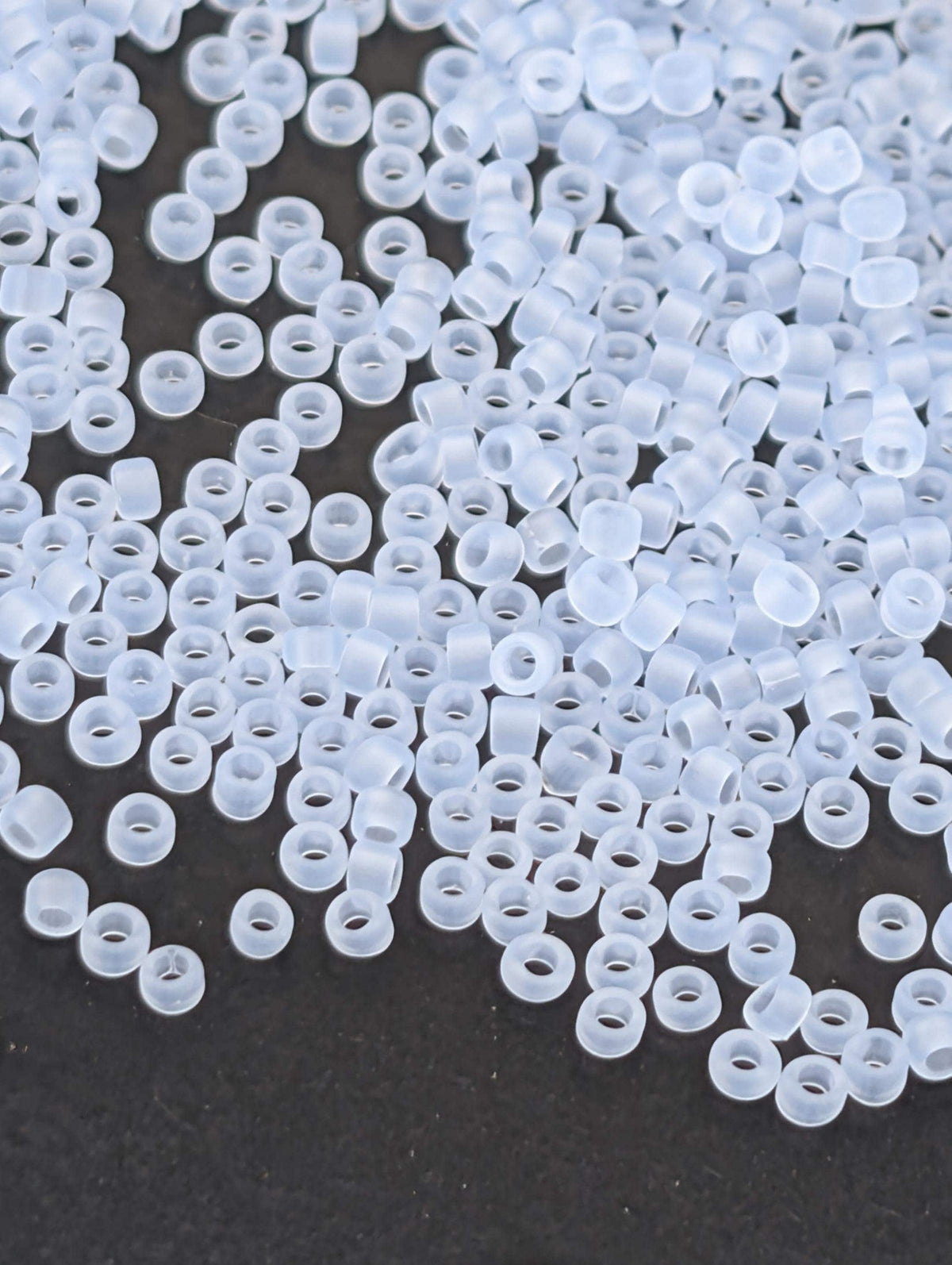 Frosted Glass Beads, Ceylon Glacier 15/0 Toho | Japanese Seed | 2.5" Tube