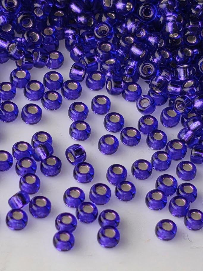 Royal Purple Transparent Silver Lined Dyed | Miyuki Rocaille | 11/0 | 15g pkg