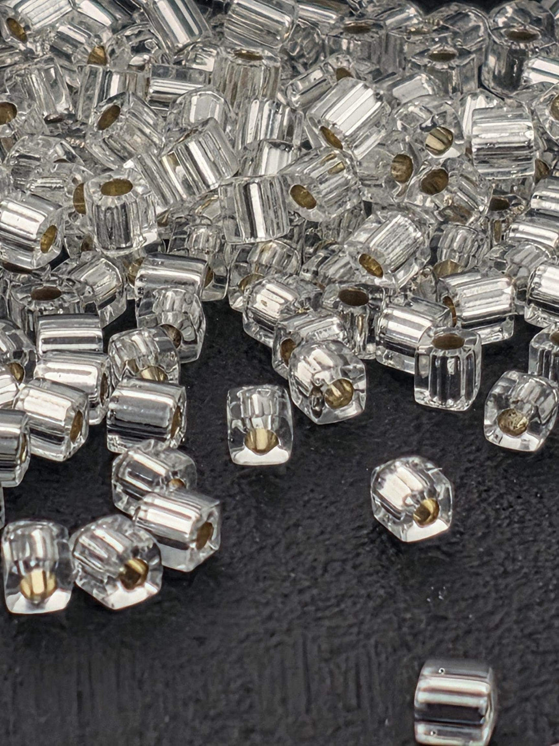 Miyuki Cube Beads, Crystal Translucent | 3mm | 5-10g (7-8g) Pack