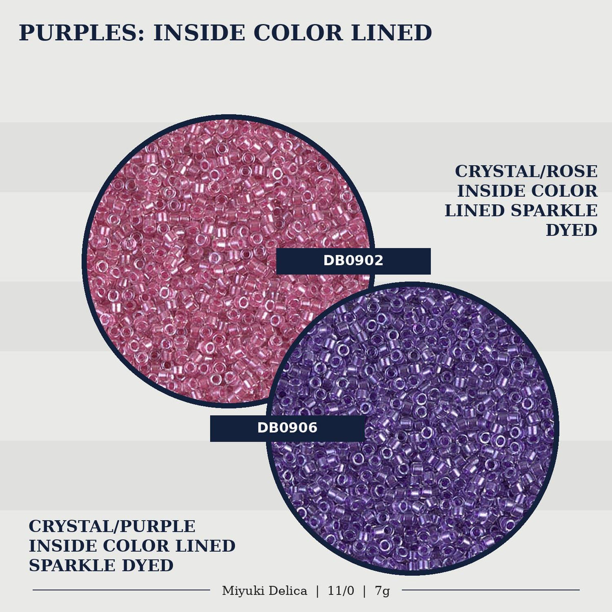 Miyuki Delica Size 11/0 Japanese Glass Seed Beads, Inside Color Lined | Choose Your Color | Diy Jewelry Supply