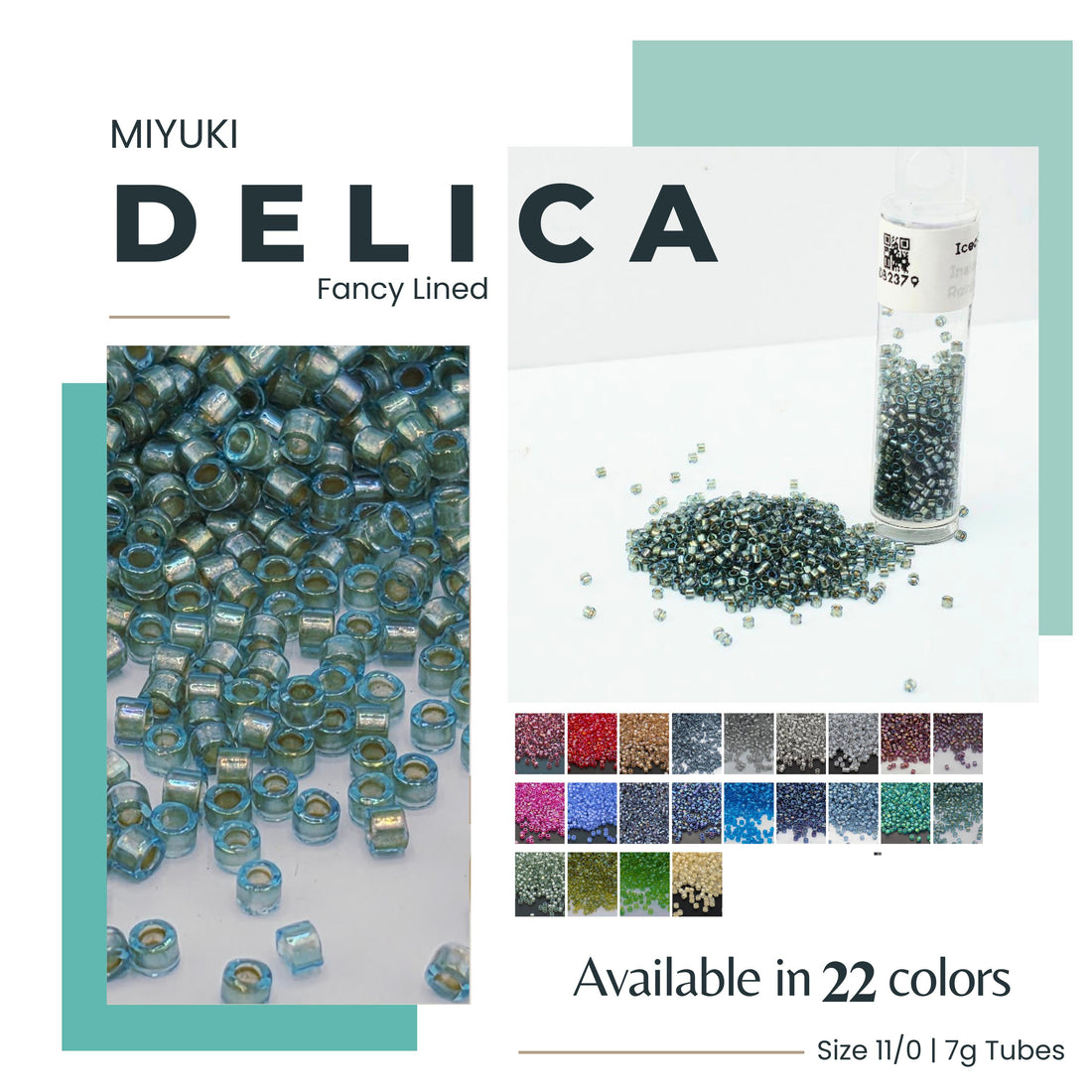Delica Seed Beads, Translucent Dyed Fancy | Size 11/0 | Jewelry Making