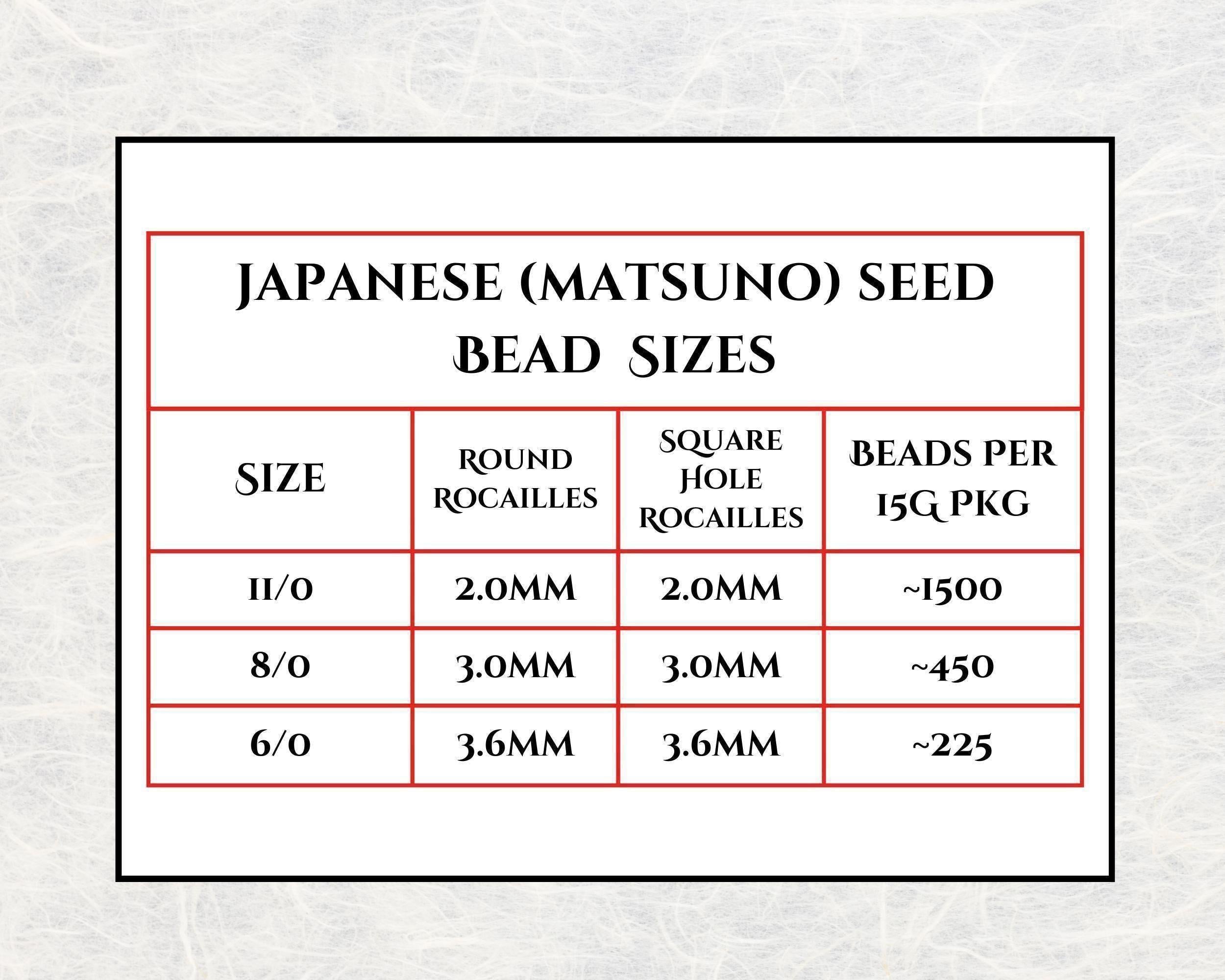 Matsuno Seed Beads, White Opaque Matte Japanese Glass | Size 11/0 | 15 Grams