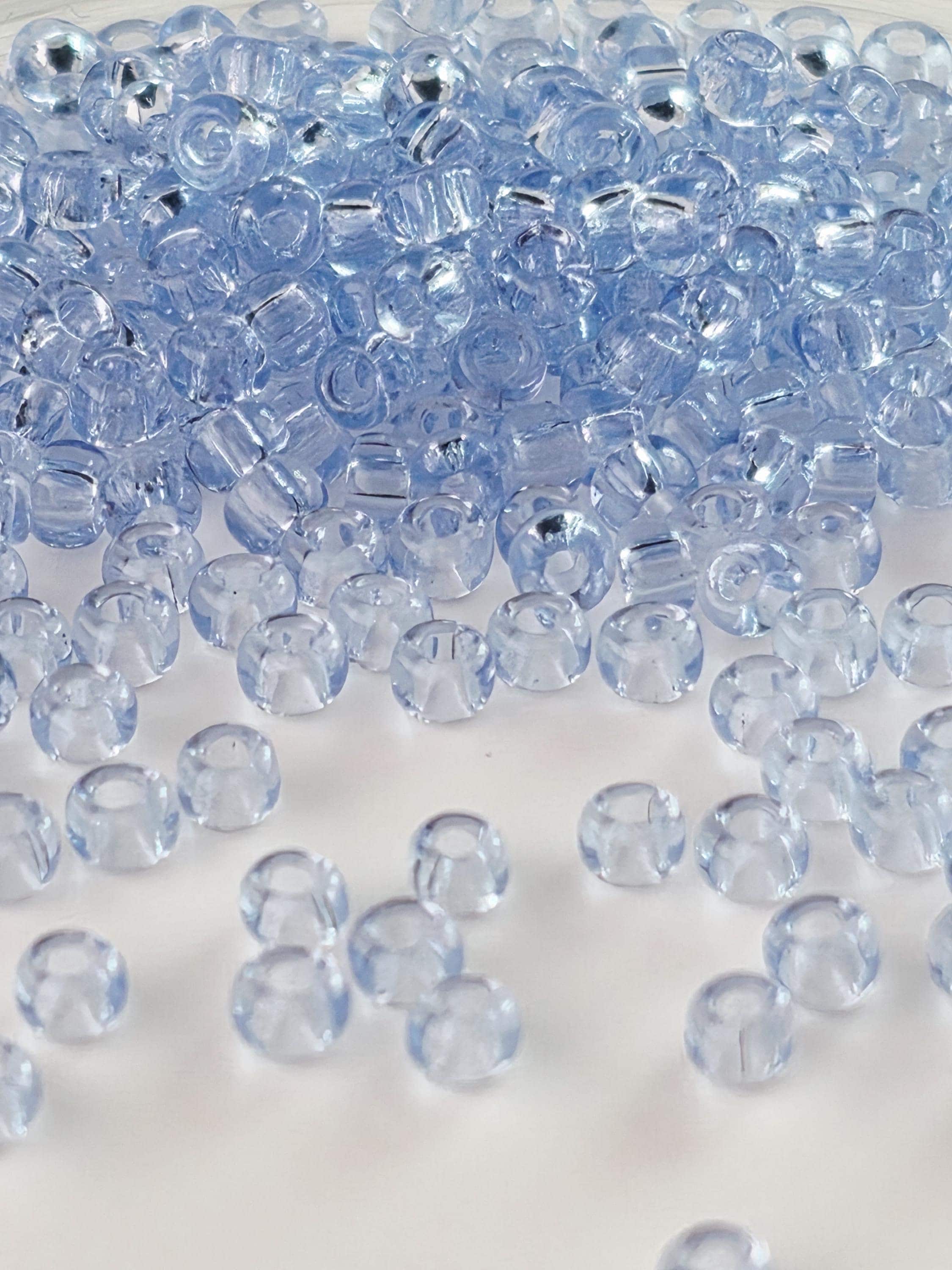 4445SB Transparent Light Blue 8/0 Matsuno Seed Beads (15g, ~600 pcs)