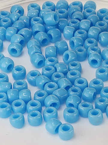 TOHO Round 6/0 Beads, Opaque Blue Turquoise | 2.5" Tube | Glass Seed Beads