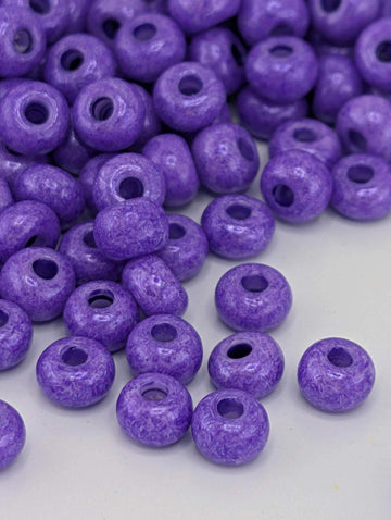 Violet Seed Beads, Opaque Size 6/0 | Czech Glass Rocaille | Bead Weaving & Embroidery