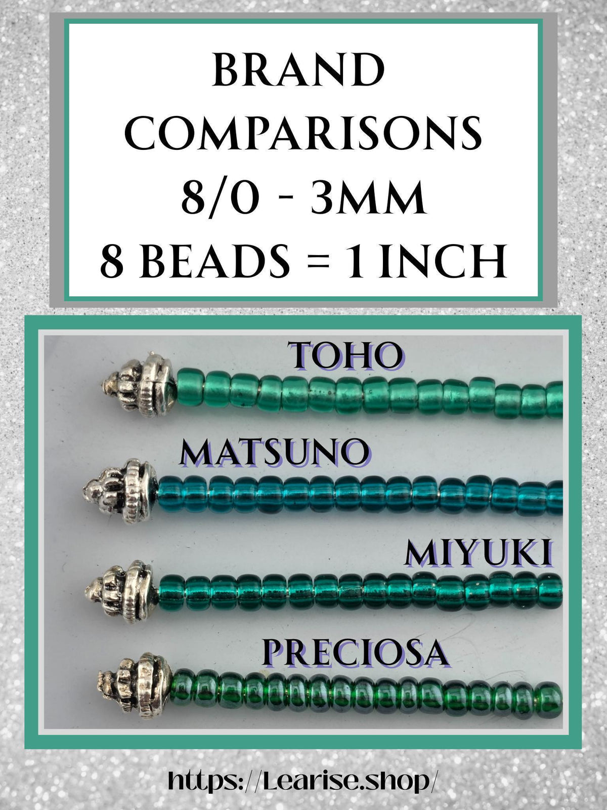 8280SB Transparent Turquoise Blue 8/0 Matsuno Seed Beads (15g, ~600 pcs)