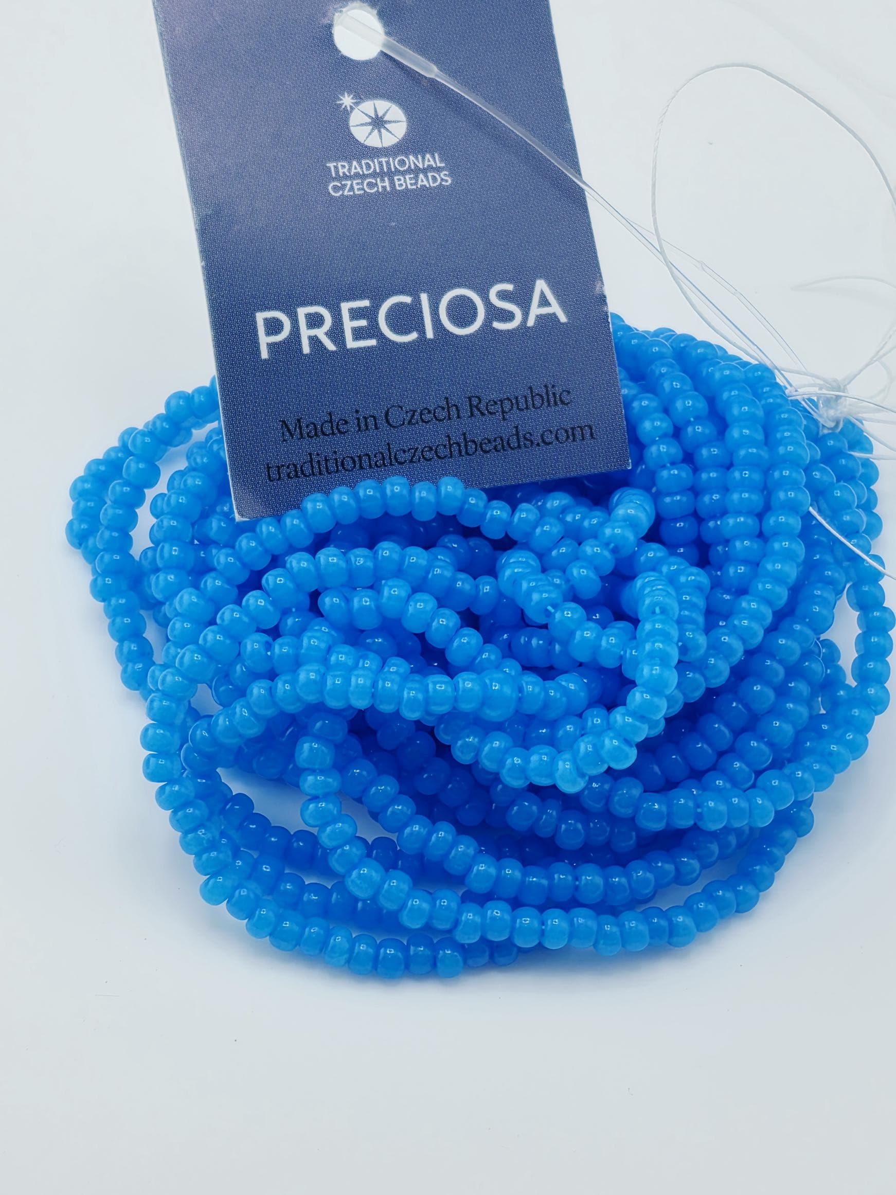Translucent Tanzenite Opal Solgel | Size 8 | Half-Hank (12" 6-String) | Preciosa-Ornela Glass Seed Beads