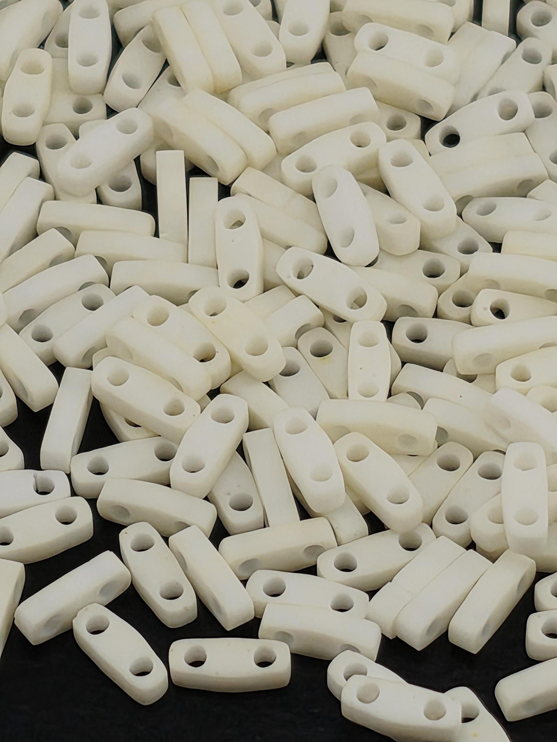 Miyuki Quarter Tila Beads, Cream Opaque Matte Jewelry Making Supply | Bead Weaving Kit | Bracelet Crafting (5x1.2x1.9mm, 7.5g)
