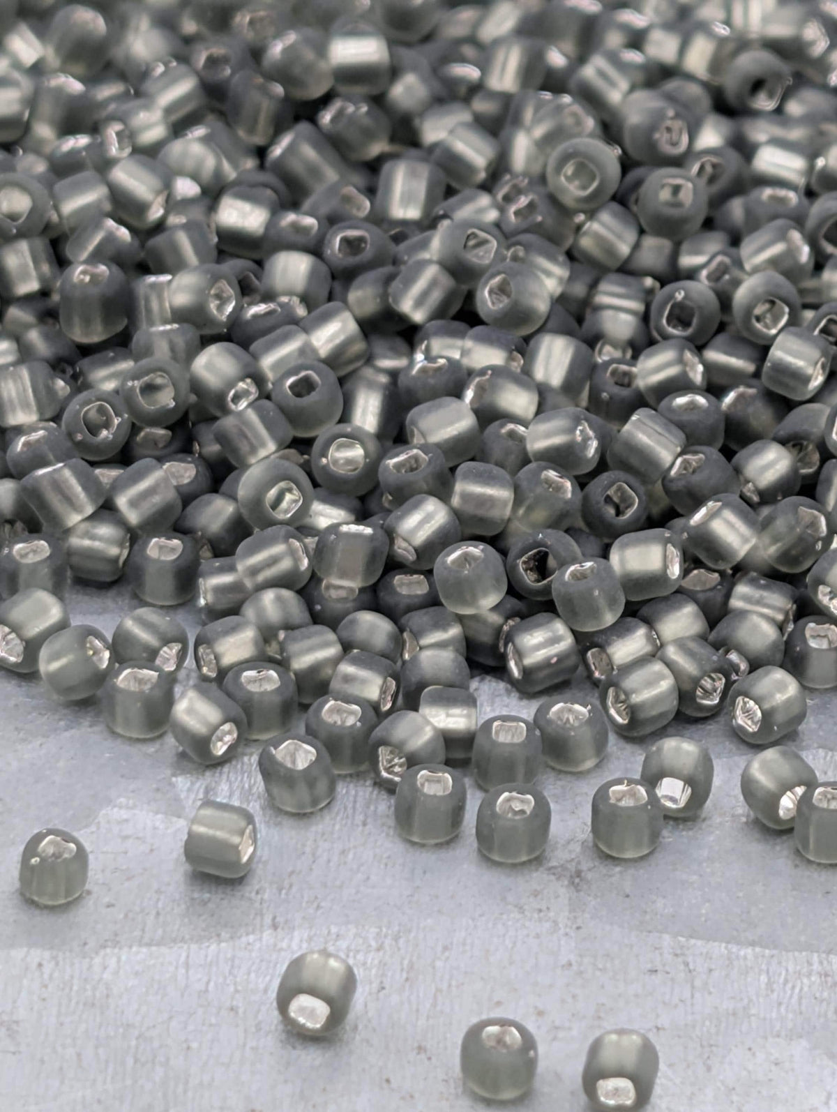 Gunmetal Translucent Matsuno Seed Beads | Size 11/0 (2mm) | 15g, ~1650 pcs