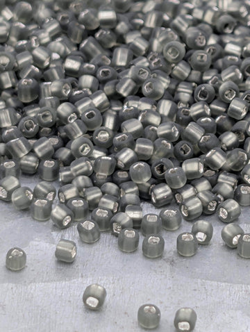 Gunmetal Translucent Matsuno Seed Beads | Size 11/0 (2mm) | 15g, ~1650 pcs