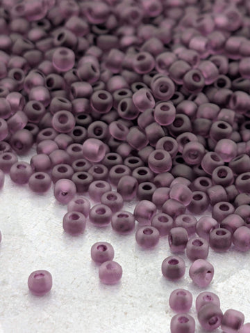 Dark Mauve Matsuno Seed Beads | Size 11/0 (2mm) | 15g, ~1650 pcs