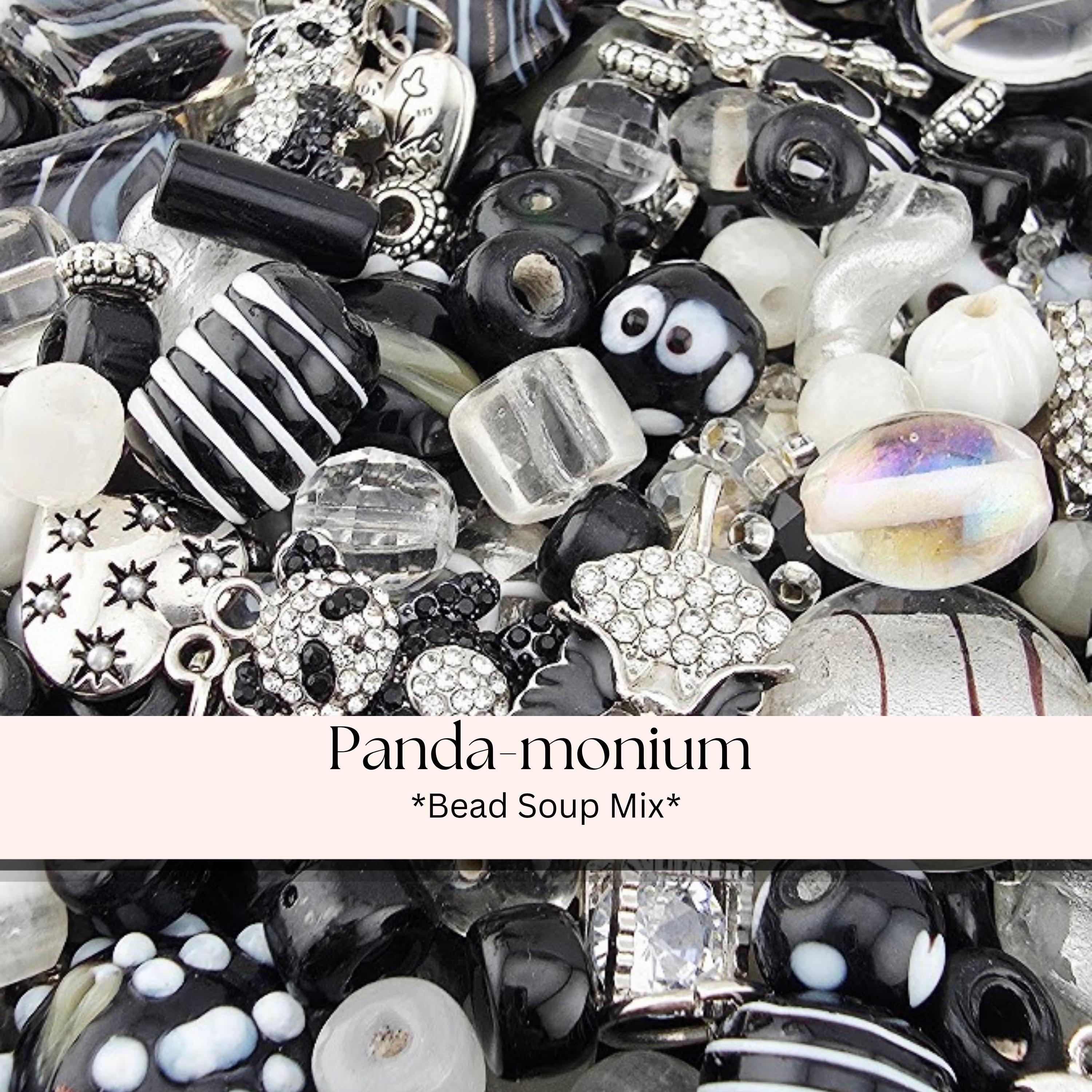 Whats Black and White and Just Rolled Under The Couch? Black and White Glass Beads - Matte Onyx, Crystals & Fun Charms