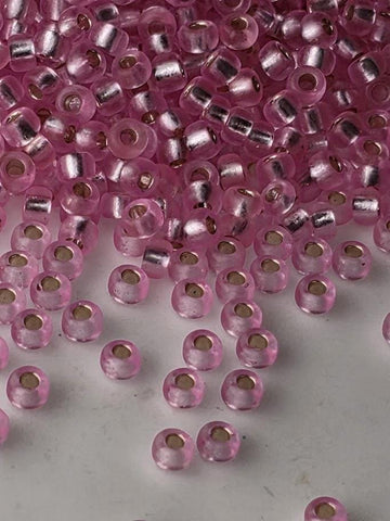 Pink Transparent Silver Lined | Miyuki Rocaille | 11/0 | 15g pkg