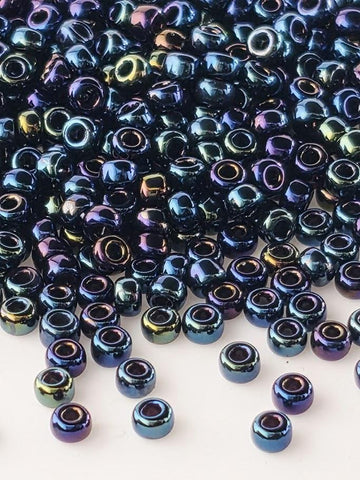 Midnight Blue Metallic Rainbow | Miyuki Rocaille | 11/0 | 15g pkg