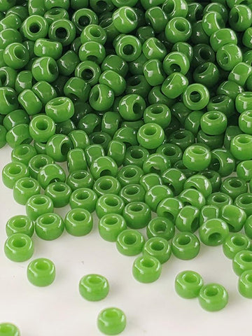 Miyuki Seed Beads, Green Opaque 11/0 | Japanese Glass | Jewelry Making
