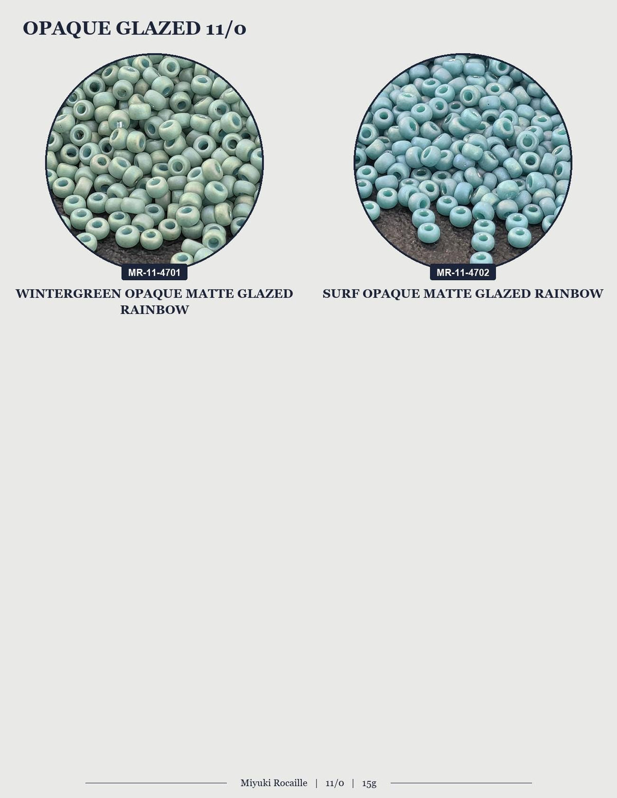 two circular images, each containing a collection of small, light blue beads. The text in the image is too small to read clearly, and there is no way to describe each individual image without providing specific details.