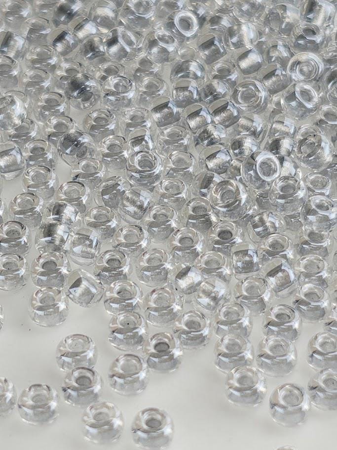 Crystal/Silver Inside Color Lined Sparkle Rocaille | 8/0 | Miyuki - 15g pkg
