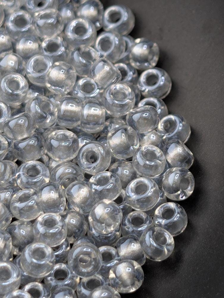 Crystal/Silver Inside Color Lined Sparkle Rocaille | 8/0 | Miyuki - 15g pkg
