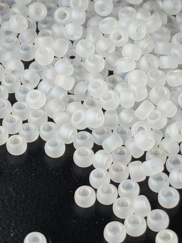 Crystal Transparent Matte Rainbow Rocaille | 8/0 | Miyuki - 15g pkg