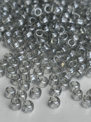 TOHO Round 8/0 Transparent-Lustered Black Diamond 2.5 Tube