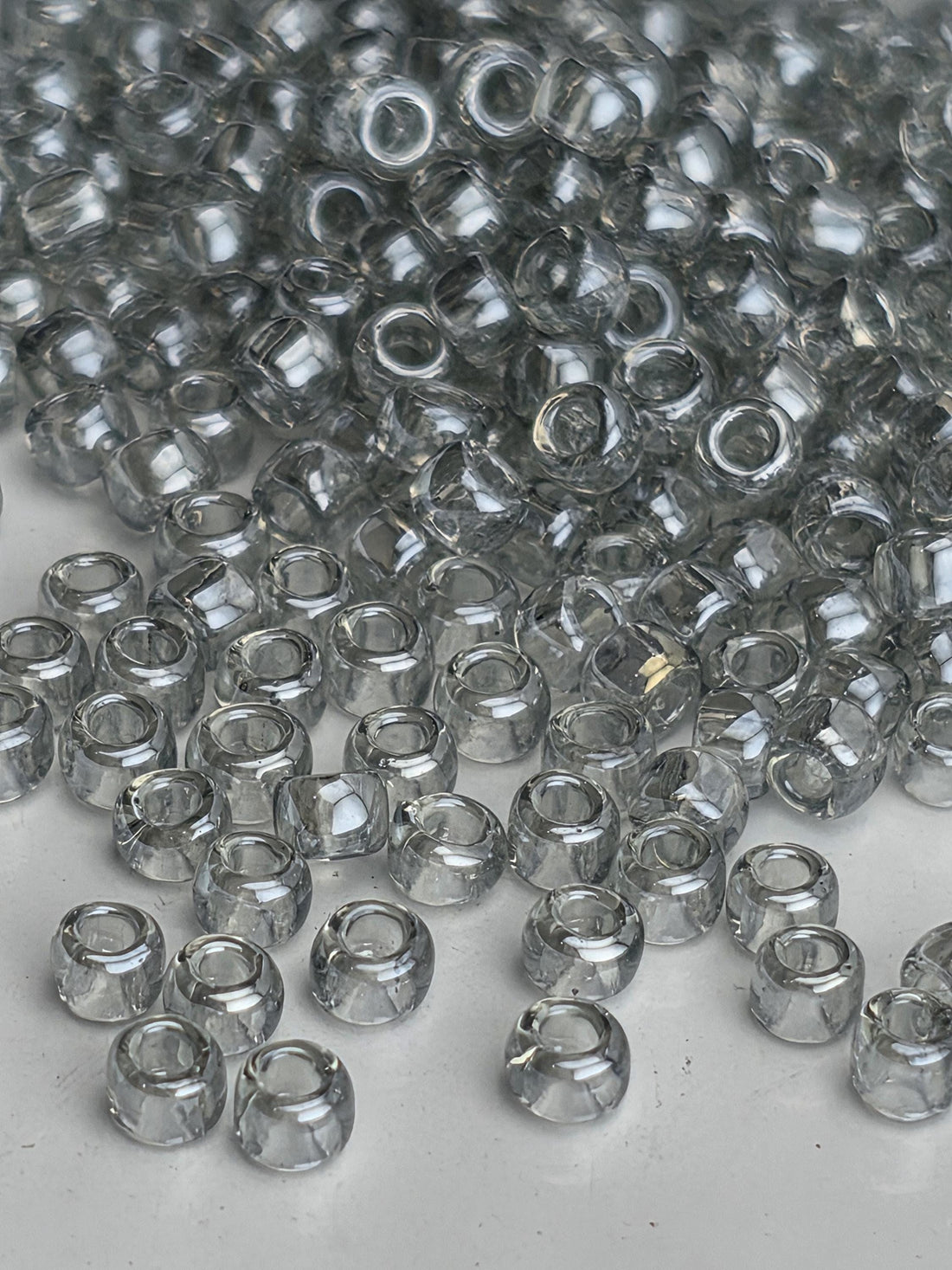 Toho Round Beads, Transparent-Lustered Black Diamond | 8/0 | 8g Pack
