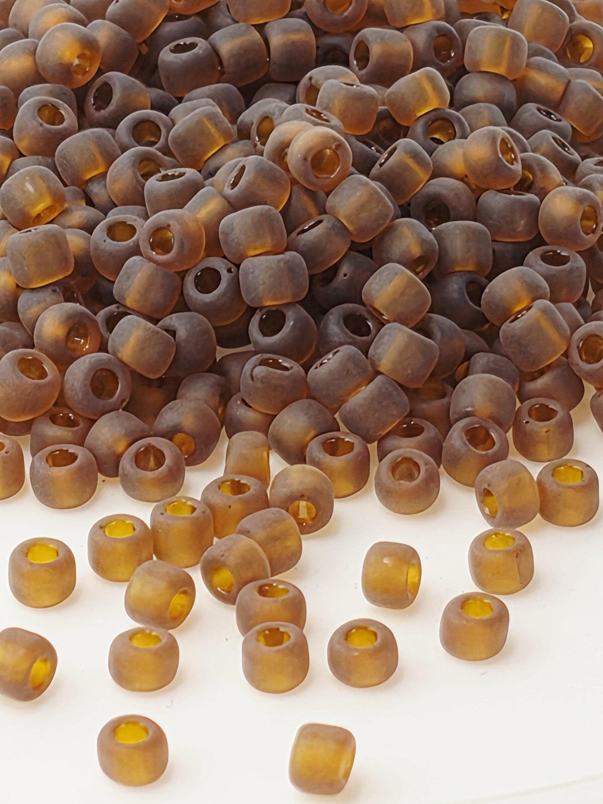 8338SB Transparent Root Beer Matte 8/0 Matsuno Seed Beads (15g, ~600 pcs)