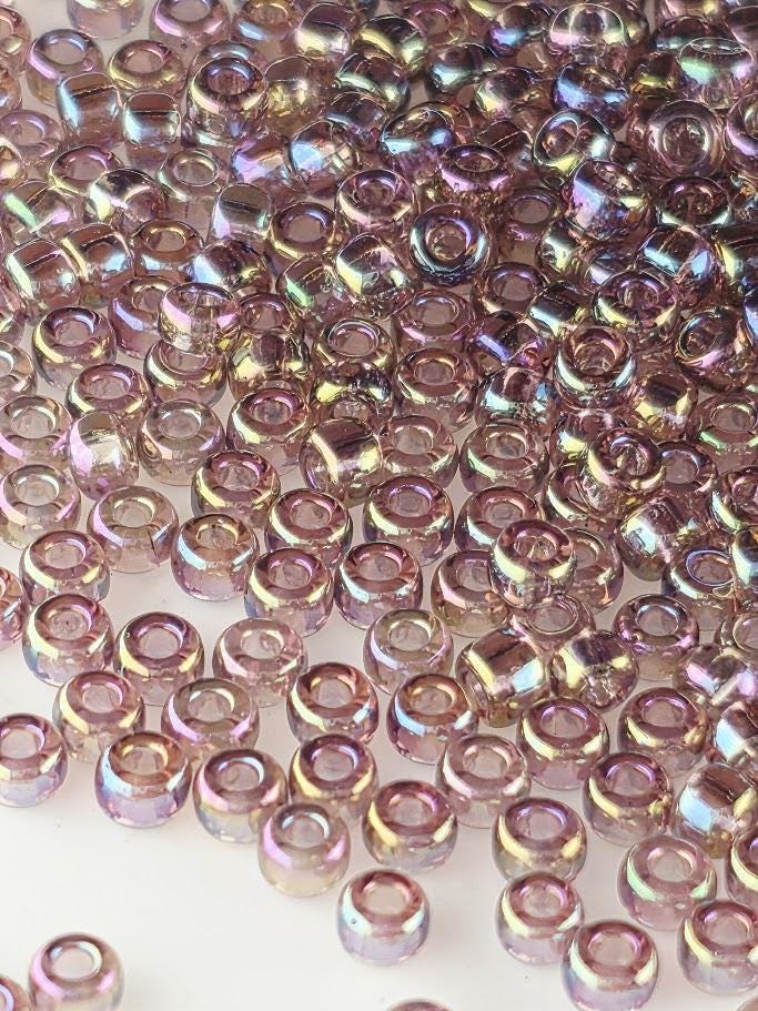 Light Amethyst Transparent Rainbow Rocaille | 8/0 | Miyuki - 15g pkg