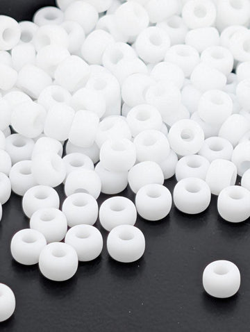 White Opaque Matte Rocaille | 6/0 | Miyuki - 15g pkg