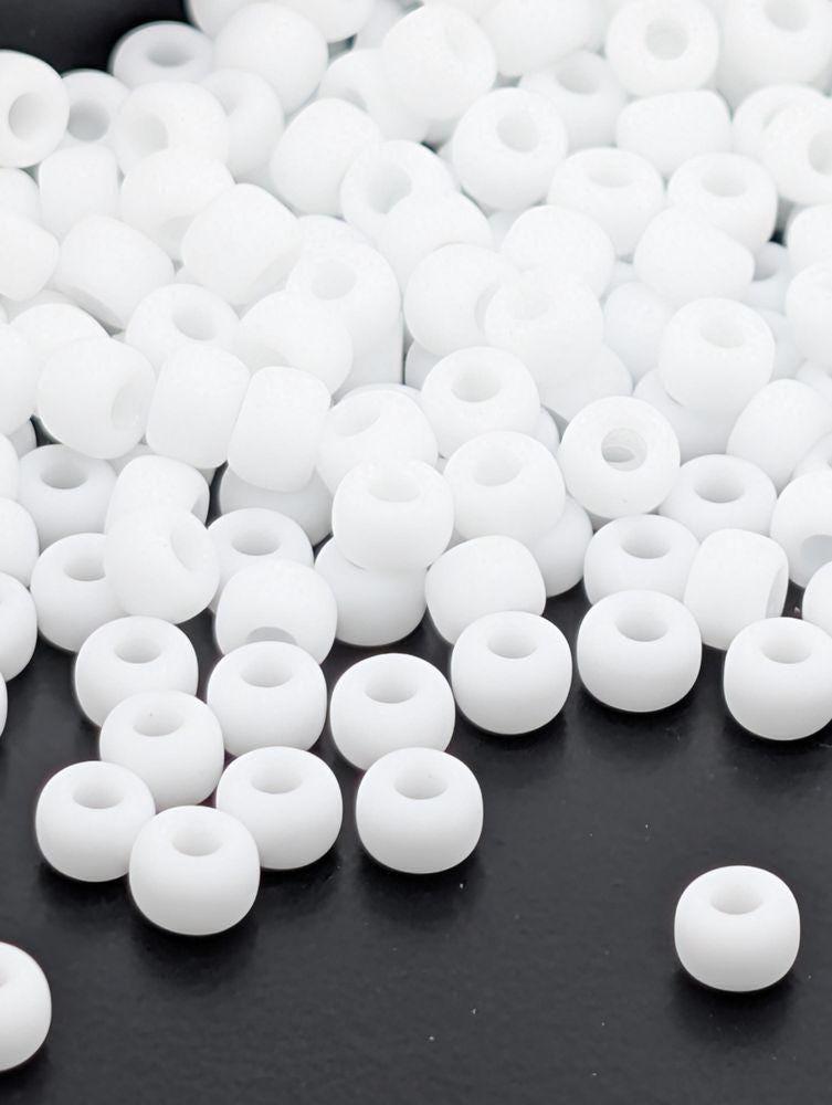 White Opaque Matte Rocaille | 6/0 | Miyuki - 15g pkg
