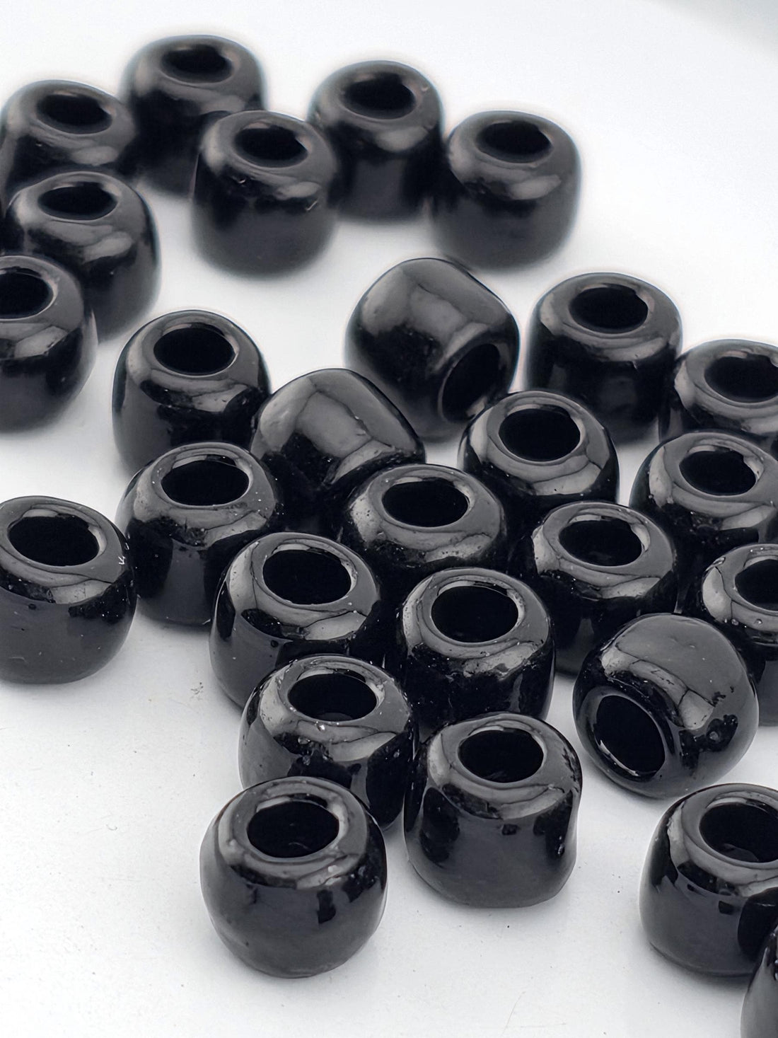 Toho Round Beads, Opaque Jet | 3/0 | 8g Pack