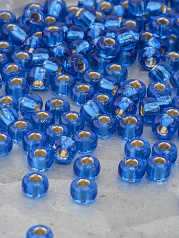 Miyuki Rocaille 6/0 Seed Beads, Sapphire Blue | Japanese Glass | Beadwork Supplies