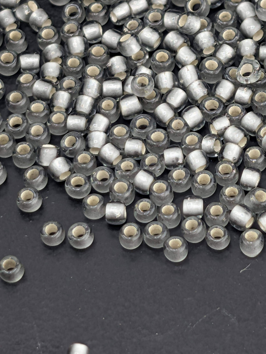 Frosted Gray Beads, Toho Round Seed | Japanese Glass | 11/0 Size