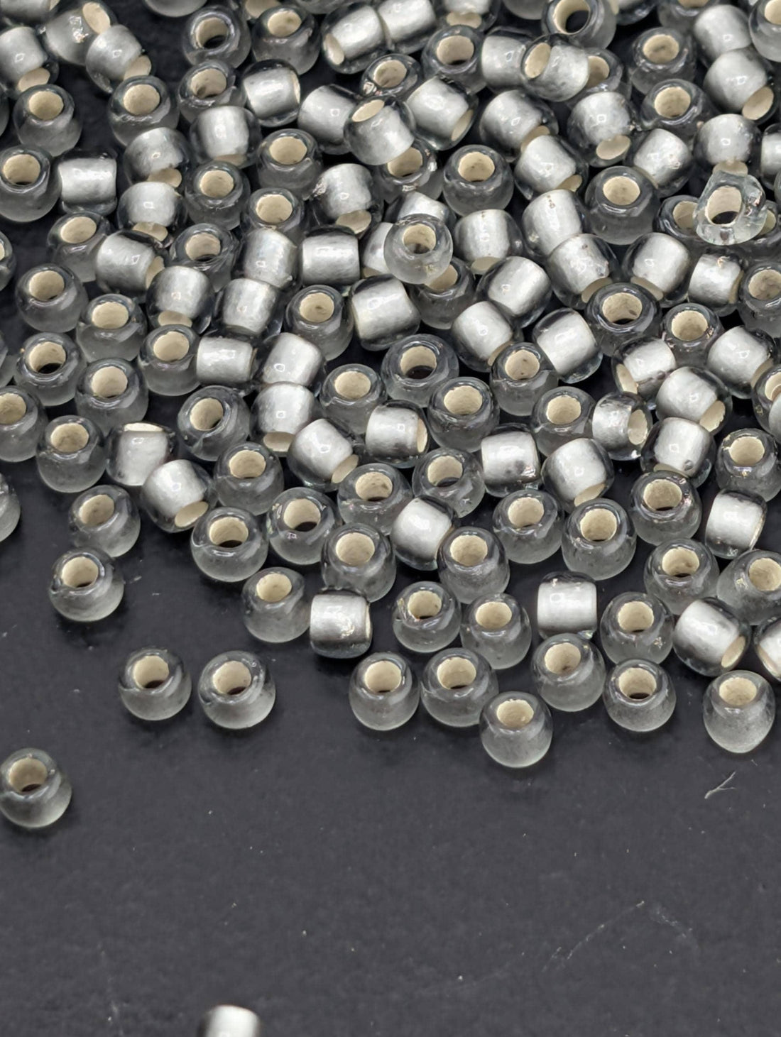 Frosted Gray Beads, Toho Round Seed | Japanese Glass | 11/0 Size