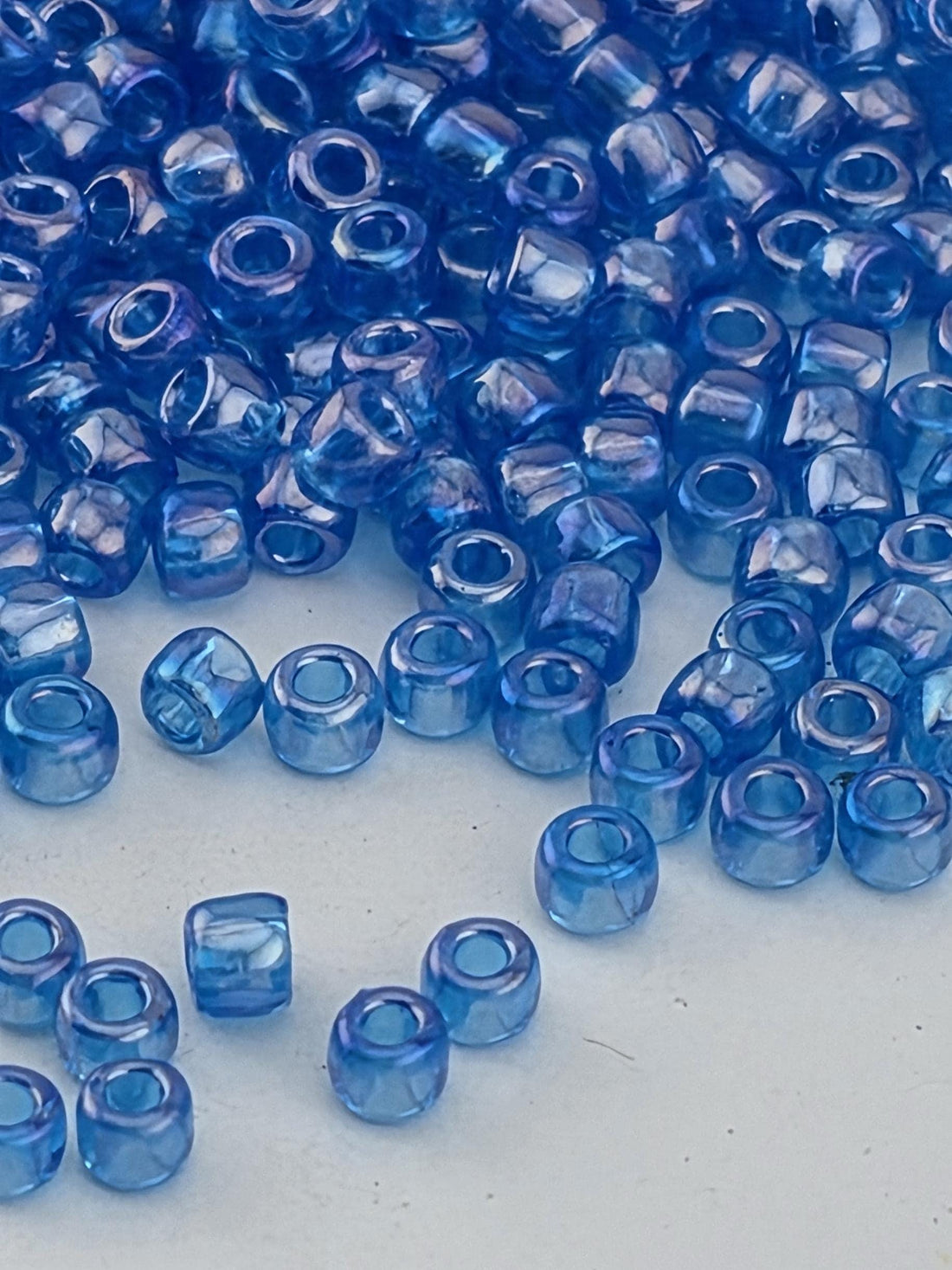 Toho Seed Beads, Transparent Kyanite Rainbow | 11/0 Round Glass | Peyote Stitch Jewelry Making Supply