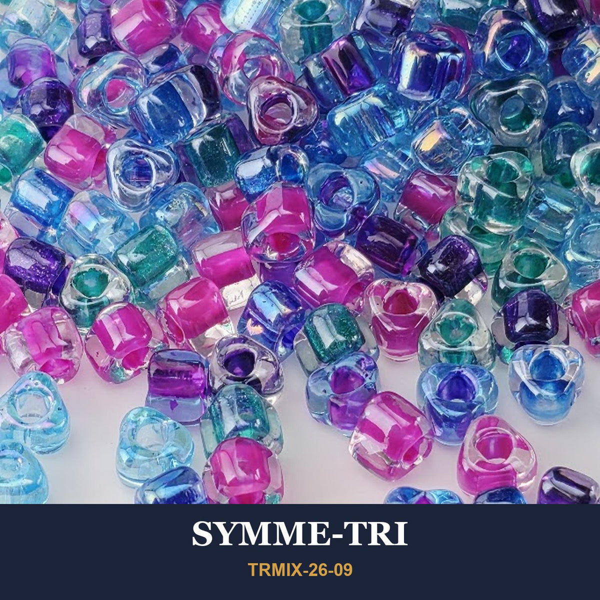 Miyuki Triangle Beads: Faceted Japanese Glass Mix | Peyote, Loom & Brick Stitch