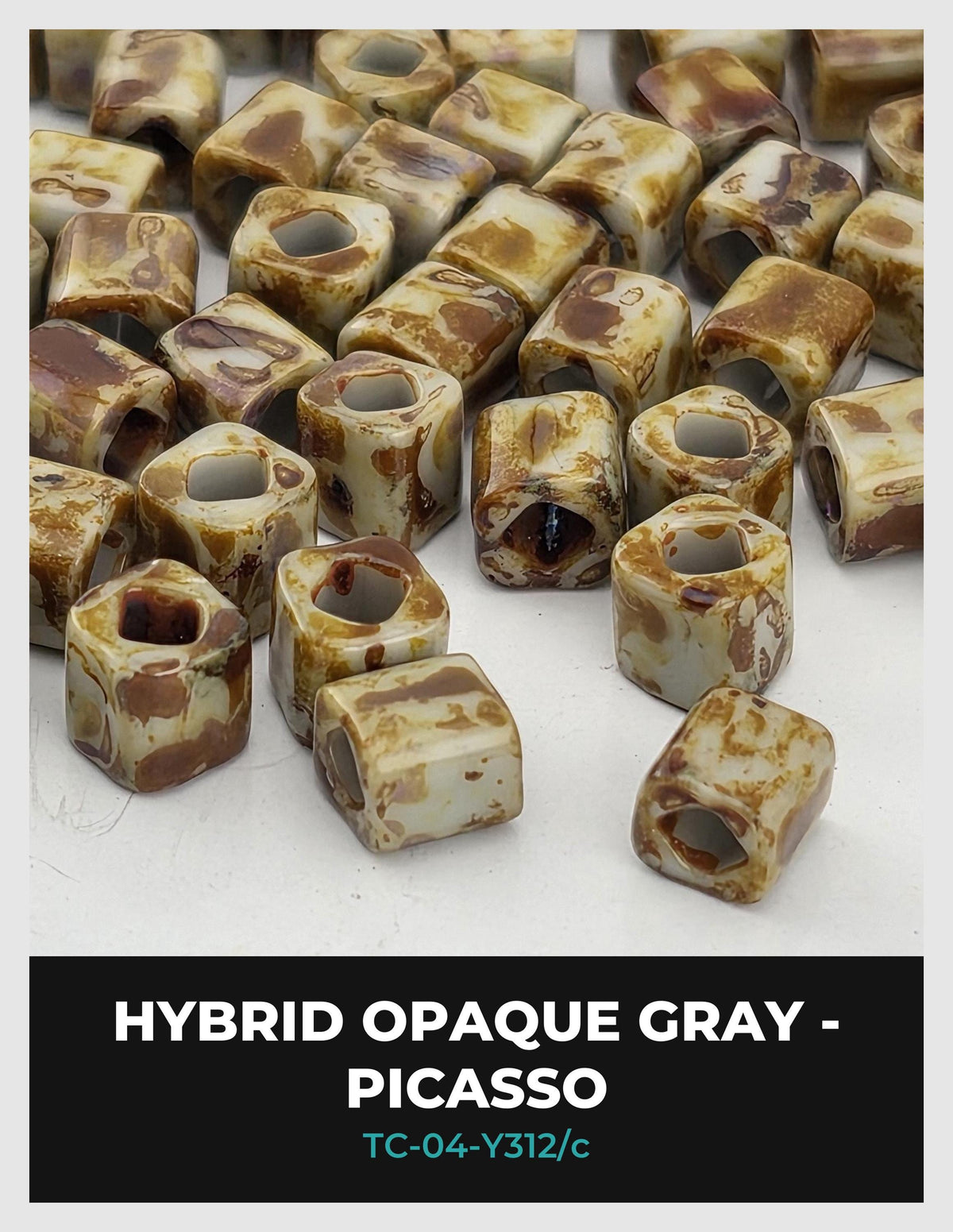 a collection of small, square-shaped objects with a marbled or speckled appearance, likely made of a material like glass or ceramic.