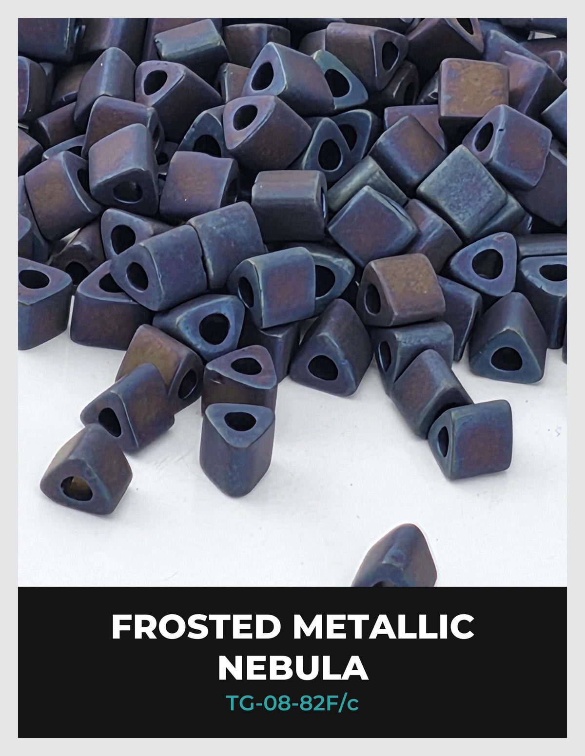 a pile of frosted metallic nebulae, which are small, metallic objects with a frosted or polished appearance.