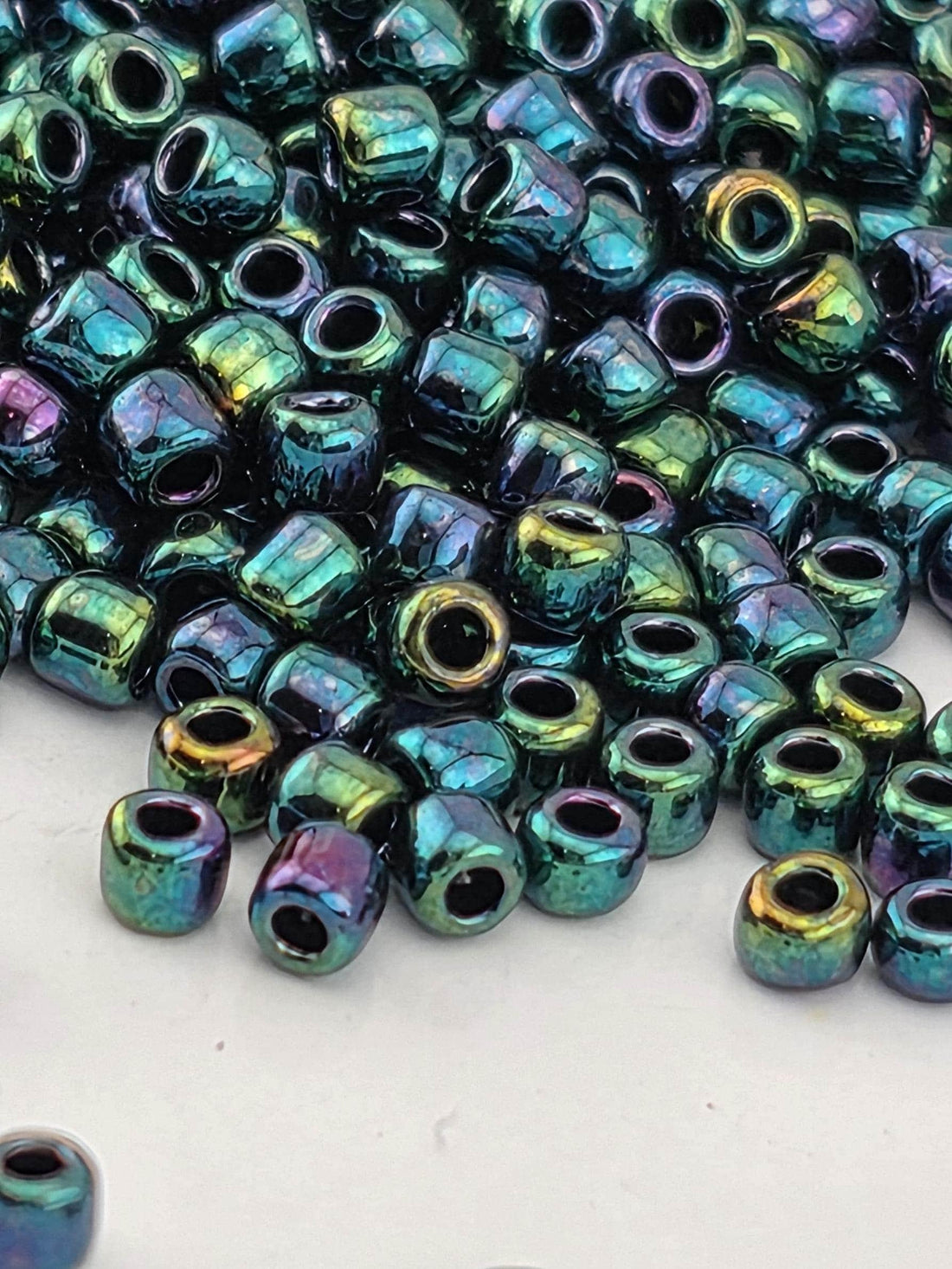 Toho Round Beads, Higher-Metallic June Bug | 11/0 | 8g Pack