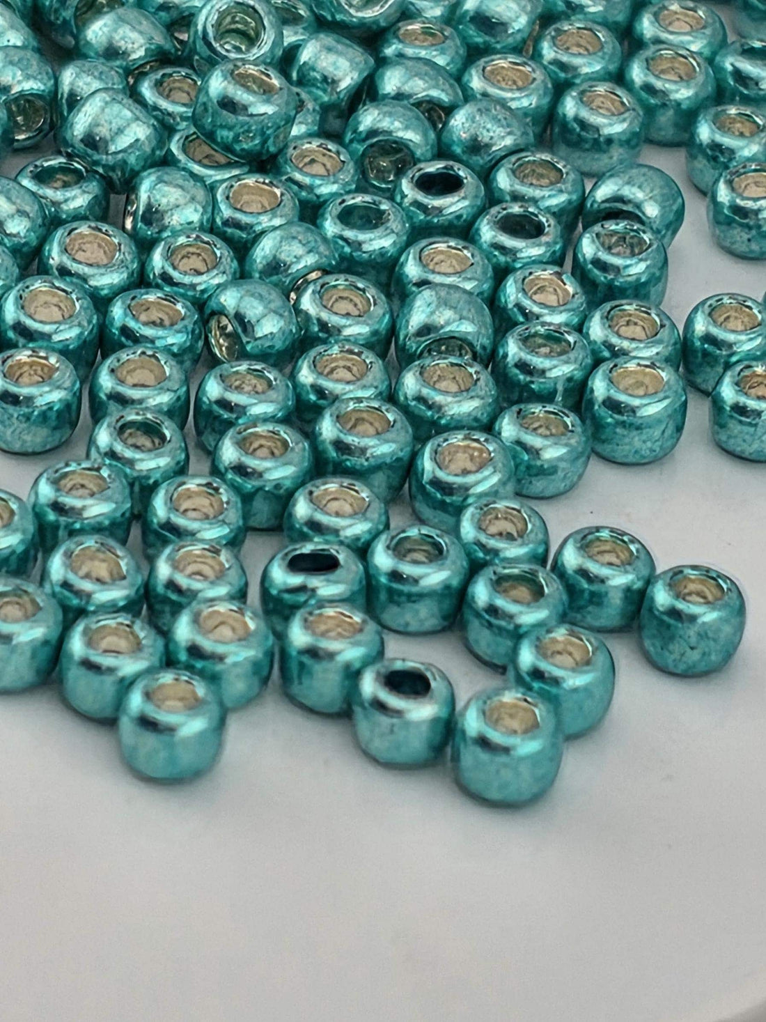 Toho Round Beads, Galvanized Metallic Teal Blue | 11/0 | 8g Pack