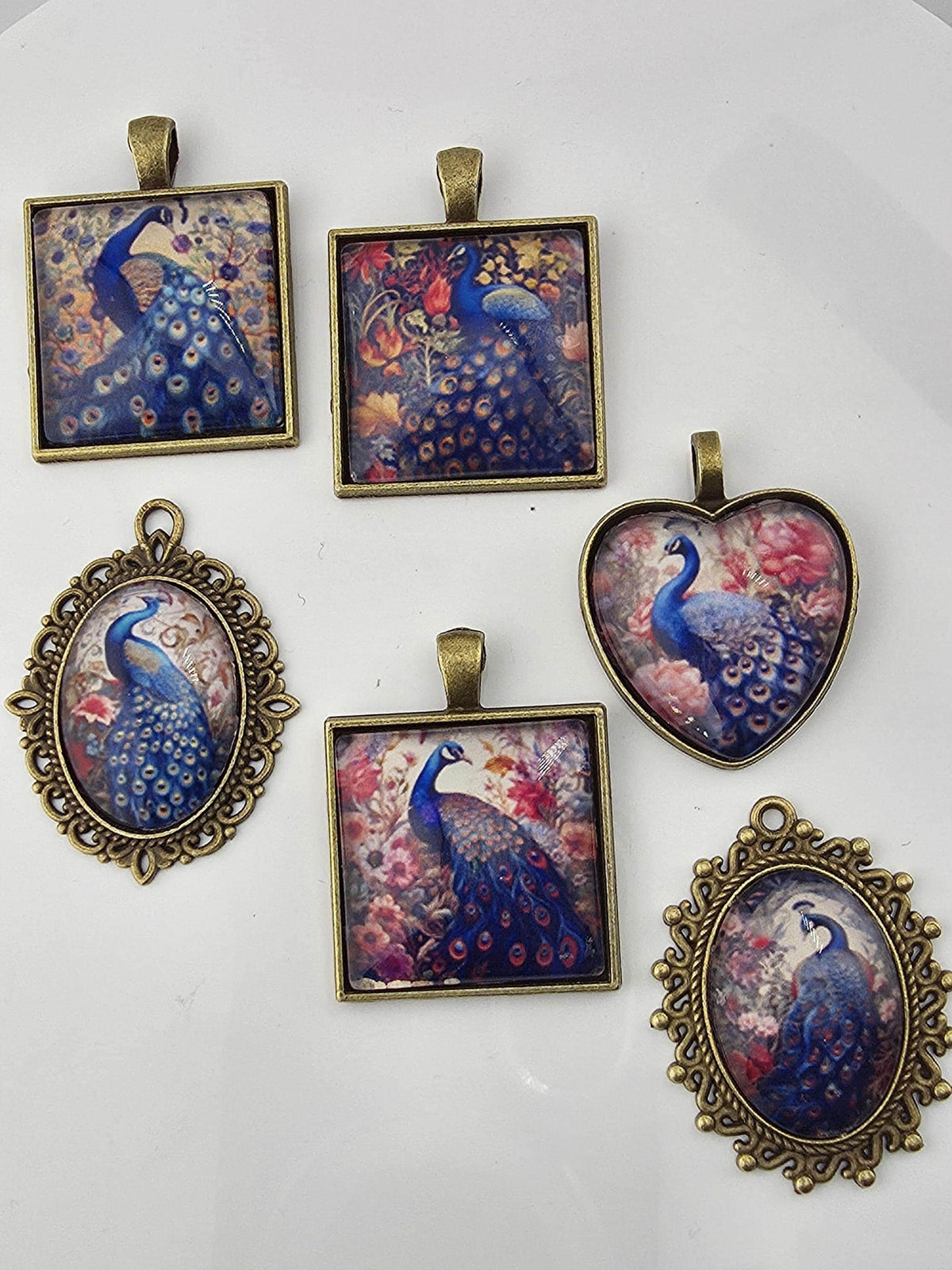 Bead Soup Mix, Peacock Pearl | Cobalt Bronze Glass | DIY Jewelry Kit