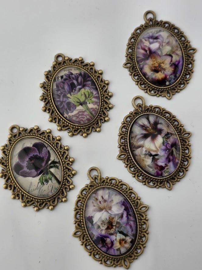 Dragonfly Dusk Bead Soup Mix, Plum & Antique Bronze | Glass Beads | DIY Jewelry