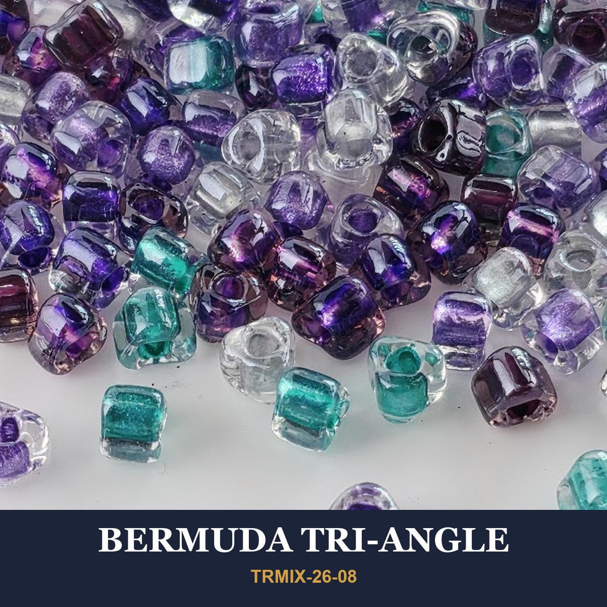 Miyuki Triangle Beads: Faceted Japanese Glass Mix | Peyote, Loom & Brick Stitch