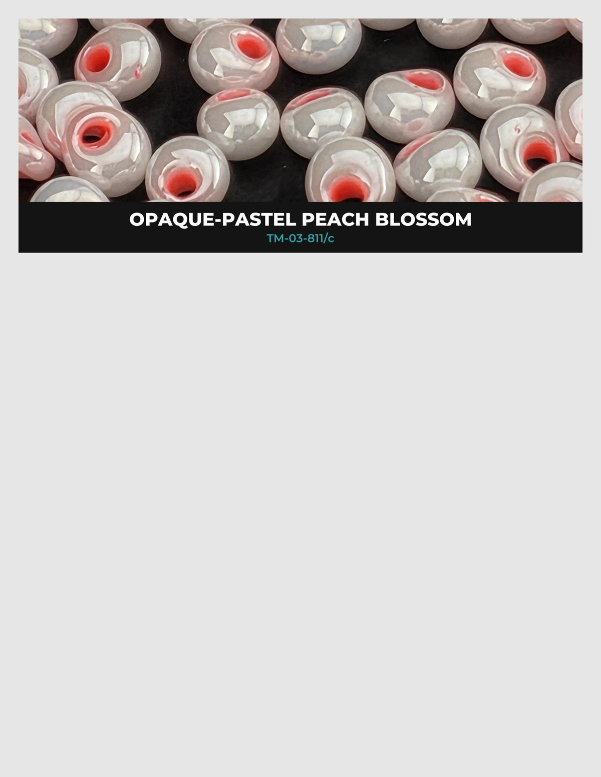 a collection of small, round, white and red beads arranged in a visually appealing manner.