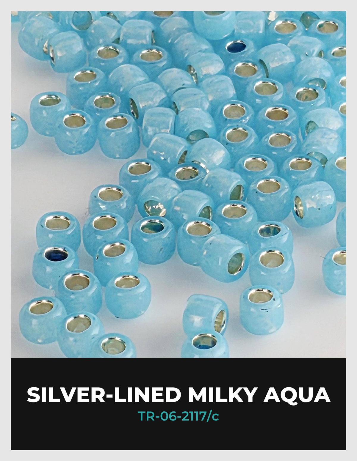 The image is a collection of blue beads with silver-colored holes, arranged in a visually appealing manner.