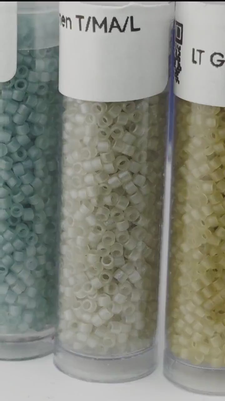 Miyuki Delica Size 11/0 Seed Beads, Choose Your Color | Japanese Glass | Transparent Matte