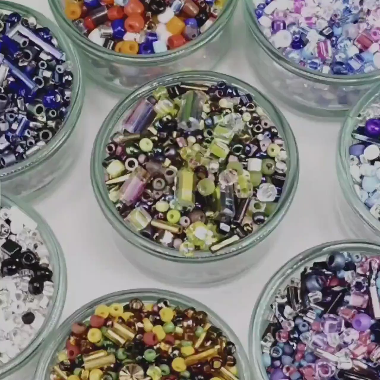 Seed Bead Mix, Hand-Curated Glass Beads | Loom Weaving, Fringe Earrings | 20g Bag