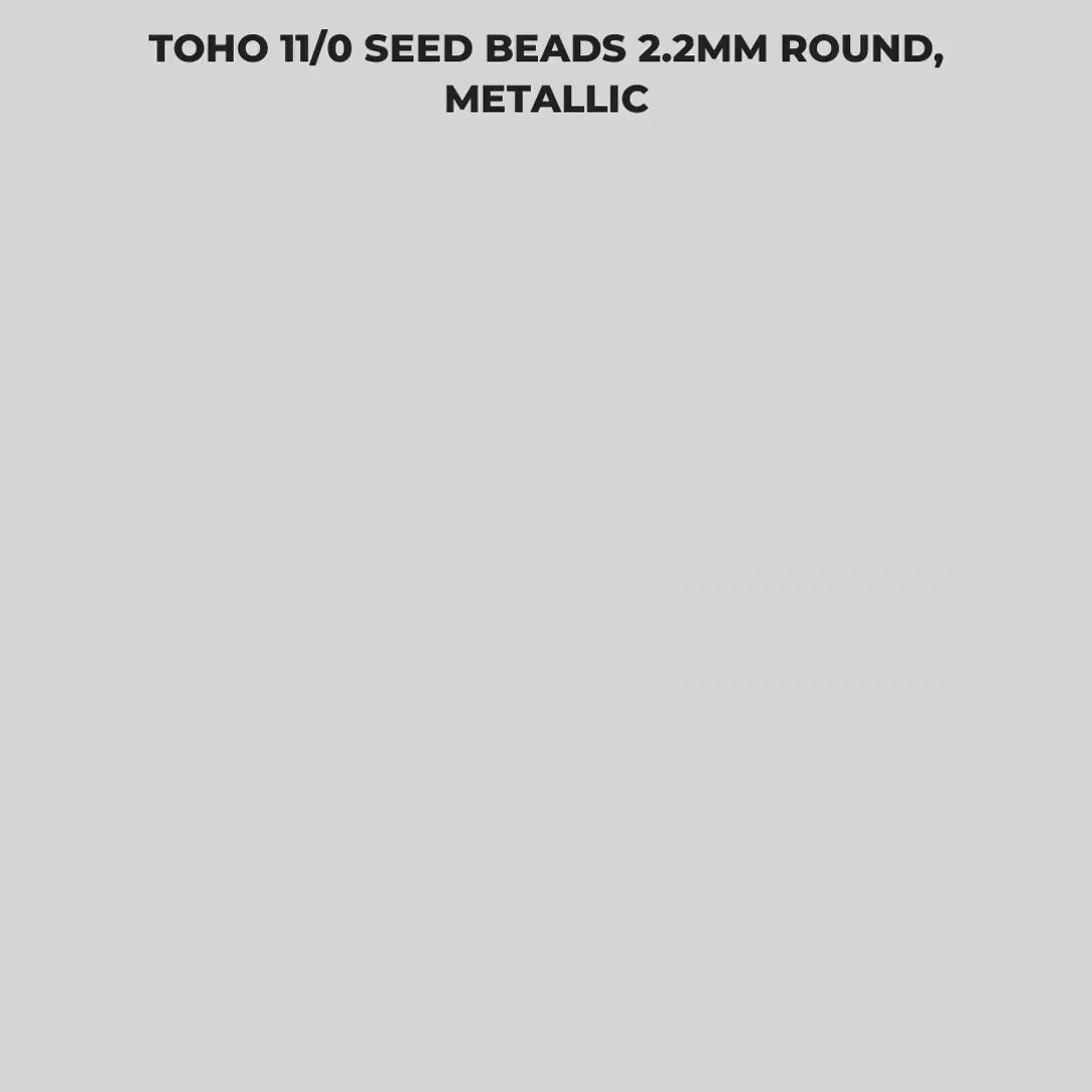 Toho 11/0 Glass Seed Beads 2.2mm Round, Metallic | Japanese Glass Tube | Choose Your Color