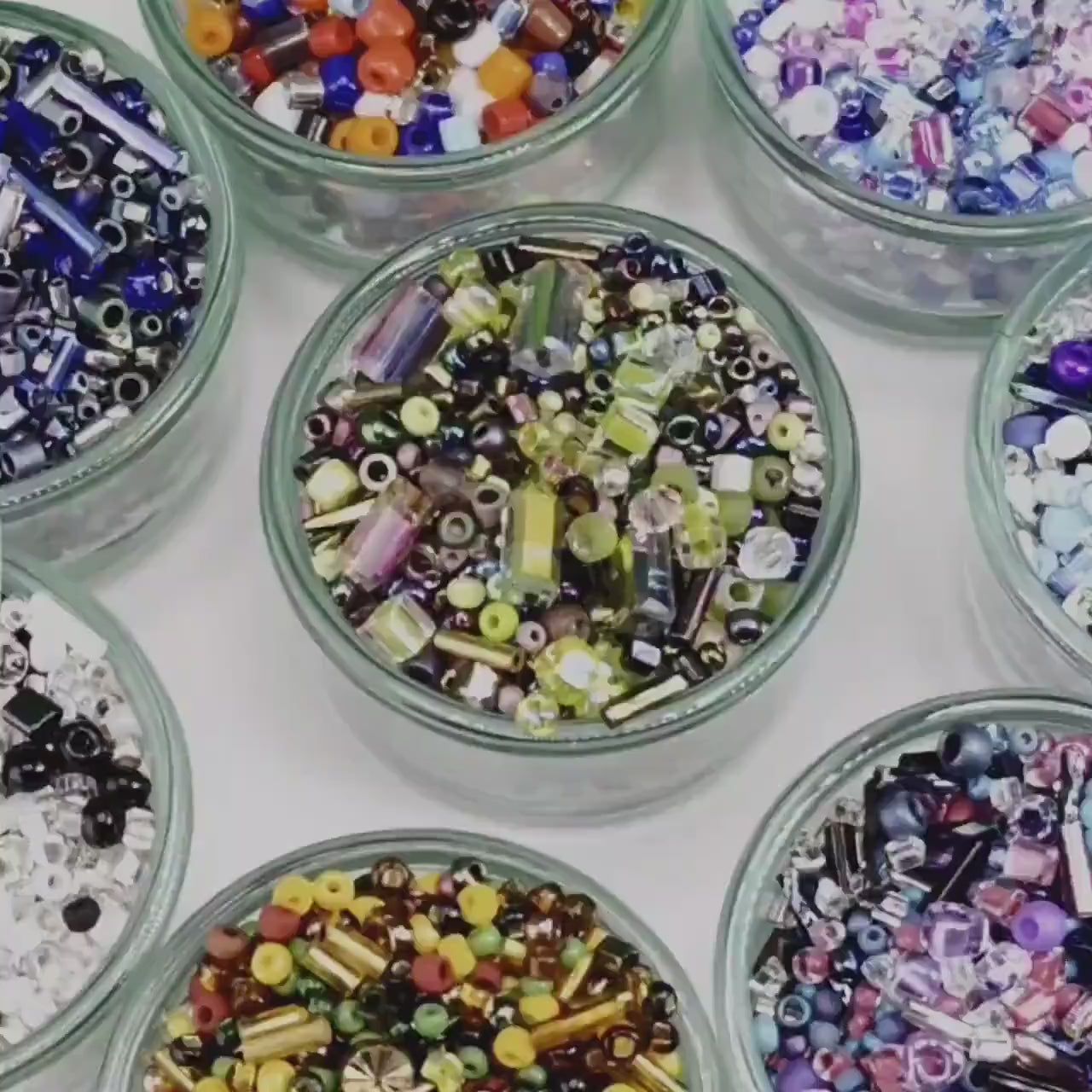 Seed Bead Mixes - Assorted Size and Shape Glass Beads for Loom Weaving, Fringe Earrings, & Jewelry Making - Multi-Color 20g Bag