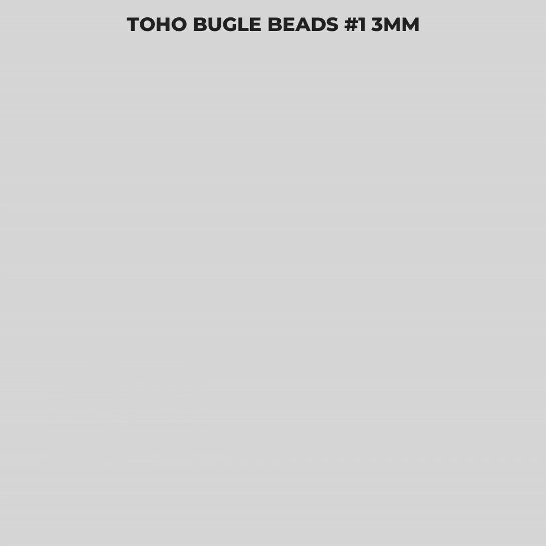 Toho Bugle Beads #1 3mm | Japanese Glass Tube | Choose Your Color